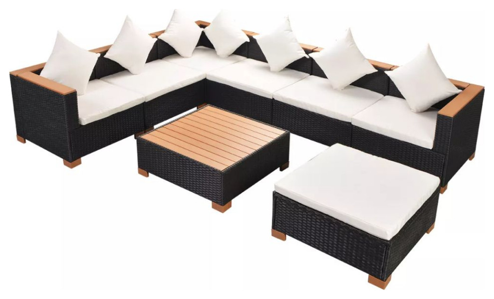 Outdoor Furniture Set Black Tropical Outdoor Lounge Sets by