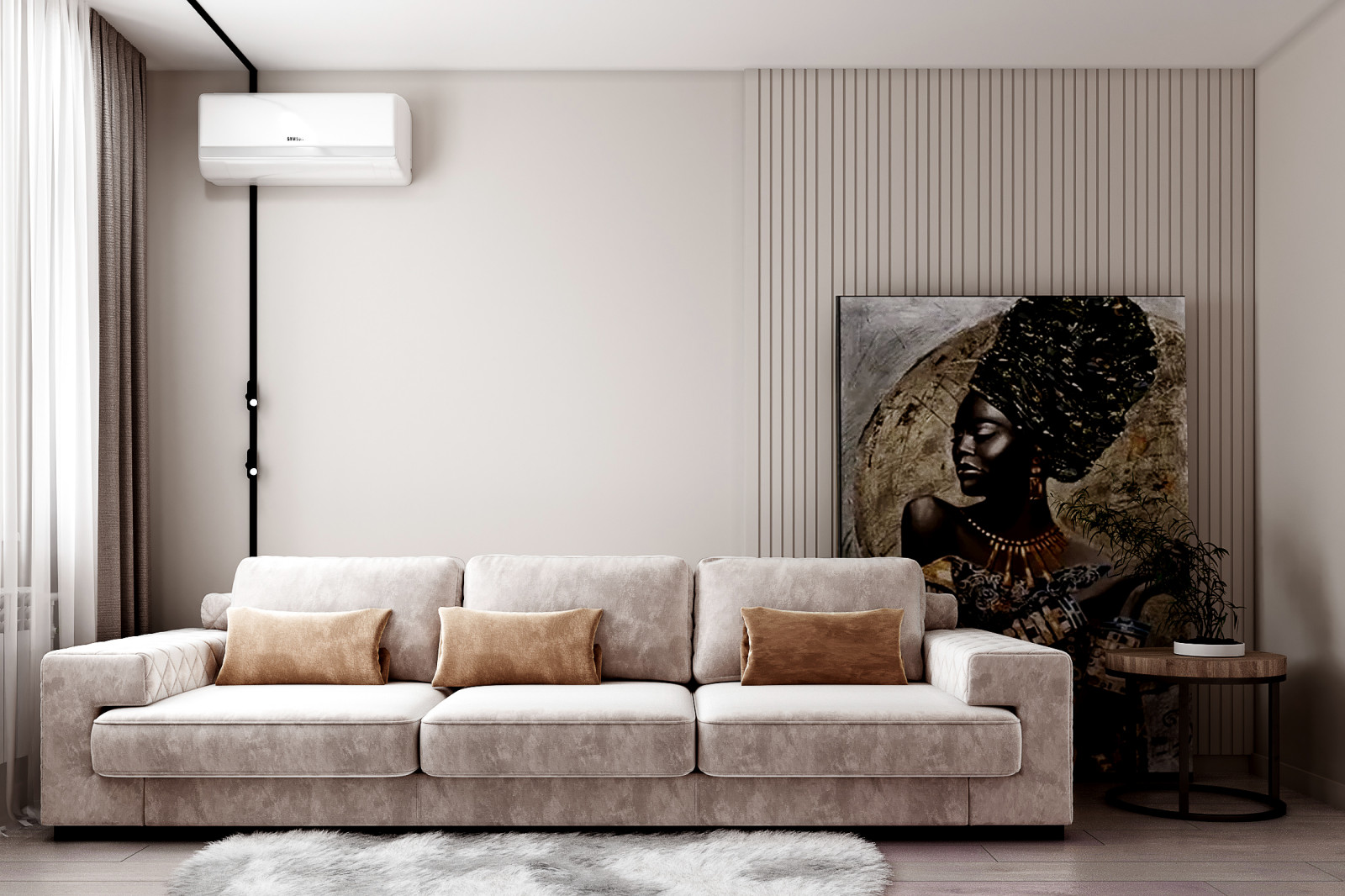 Светлый дизайн квартиры студии