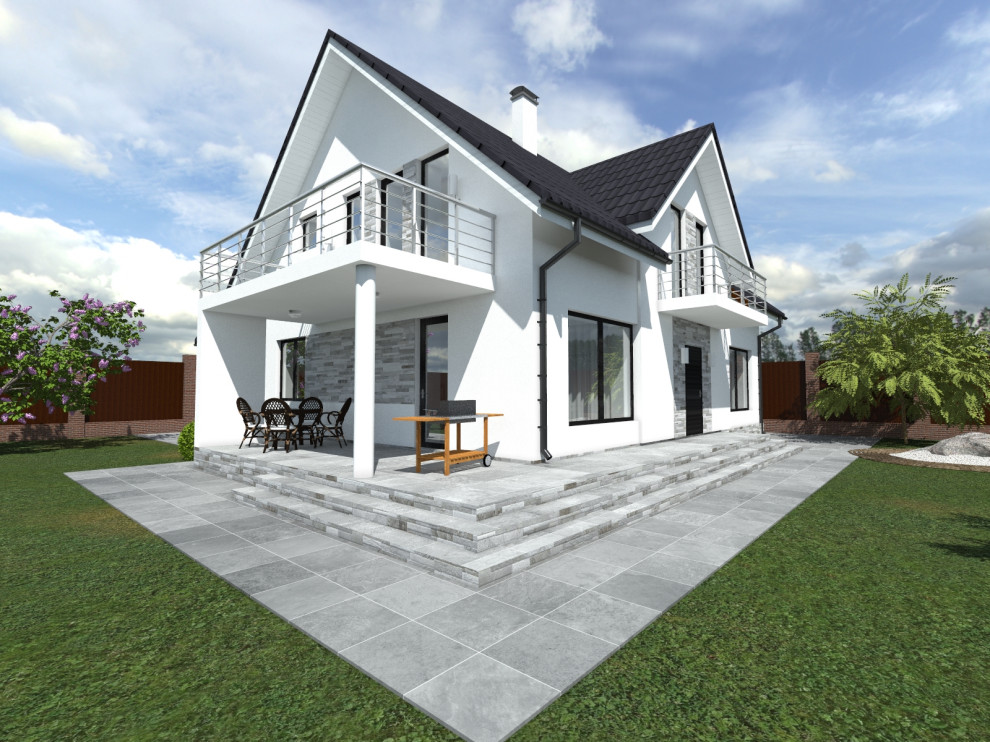 Коттедж в разной отделке