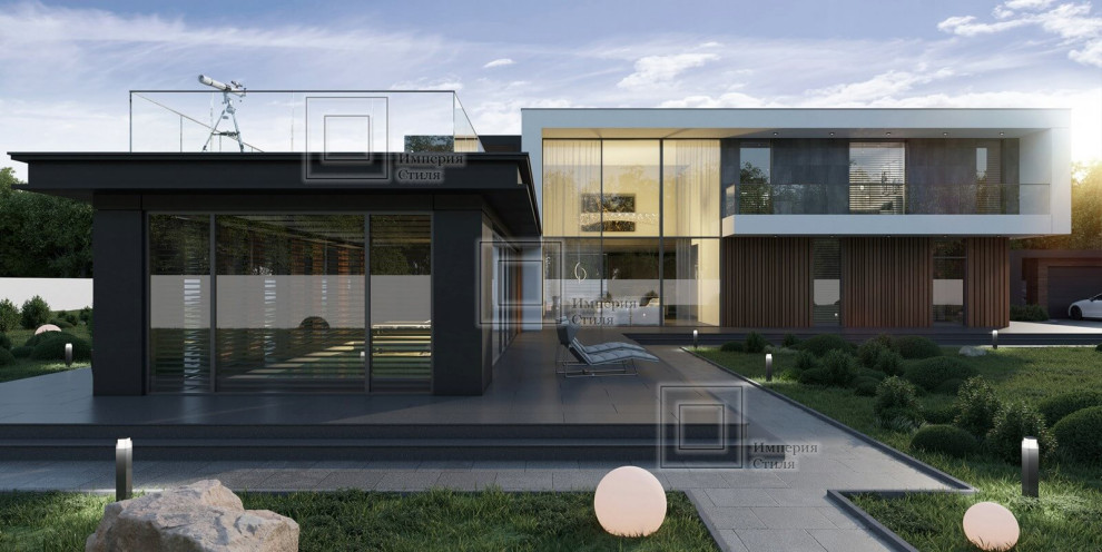 Проект дома с эксплуатируемой крышей