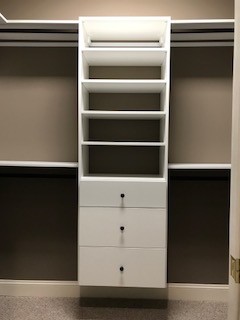His and Hers walk-in closets inHendersonville, NC