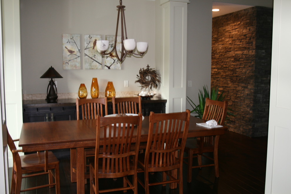 This is an example of a traditional dining room in Vancouver.