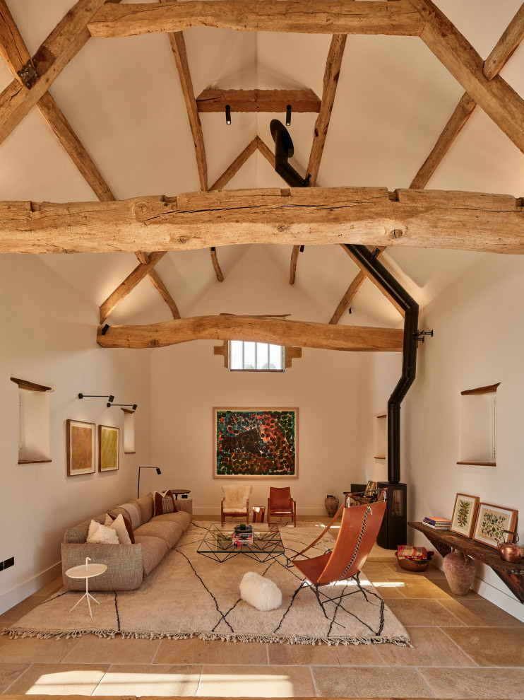 Rural living room in Gloucestershire.