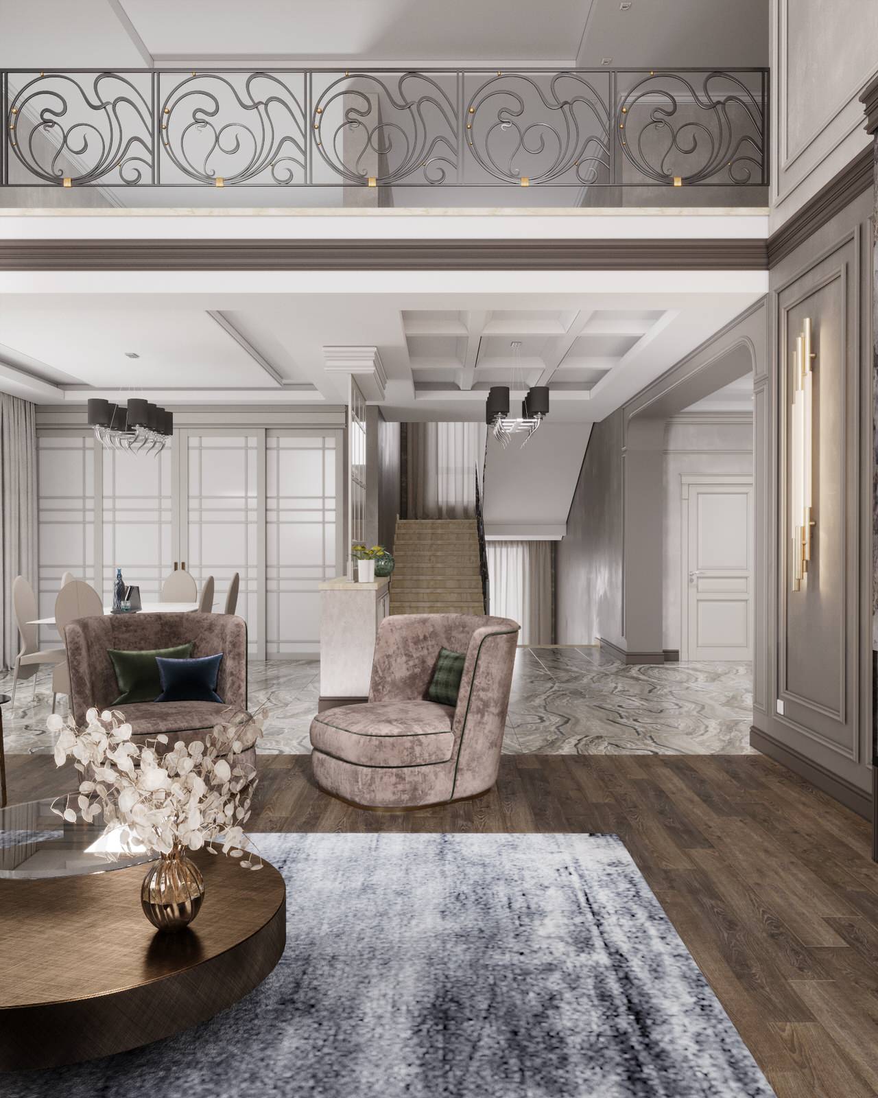 Проект интерьера частного дома Самара