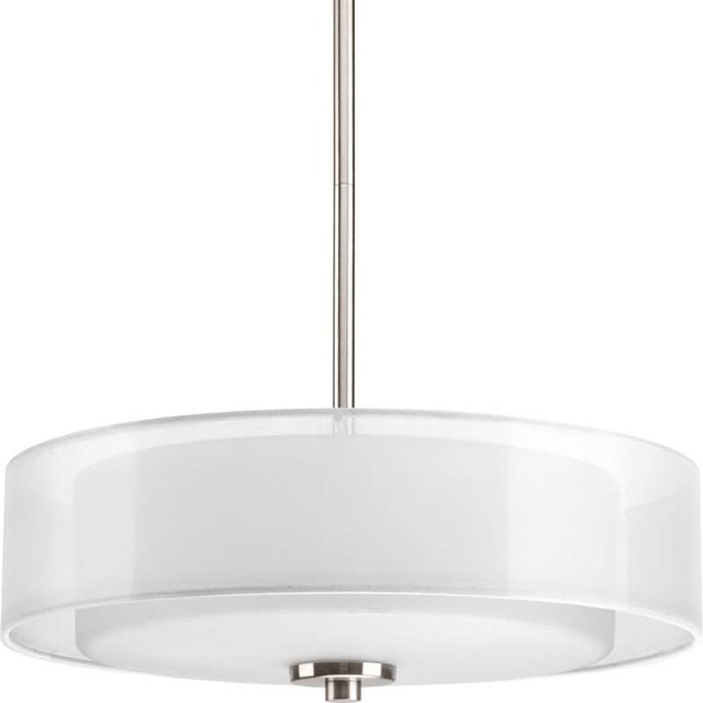 Progress Lighting P3694 09 Invite 3 Light Semi Flush Mount Ceiling - Semi Flush Mount Drum Pendant Light Progress Lighting P3694 09 Invite 3 Light Semi Flush Mount Ceiling - Semi Flush Mount Drum Pendant Light