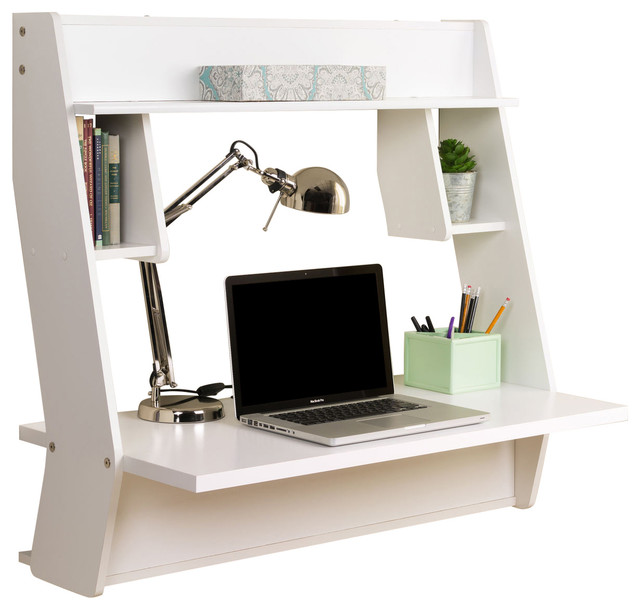 Prepac Studio Floating Desk Contemporary Desks And Hutches