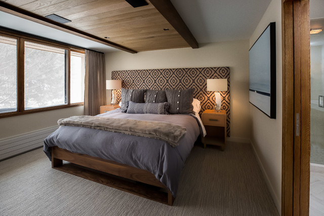 Moutain Ski Chalet contemporaneo-camera-da-letto