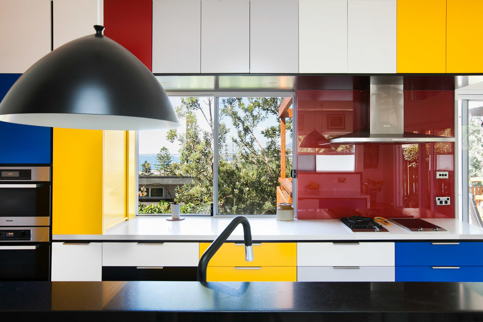 This is an example of a midcentury kitchen in Wollongong.