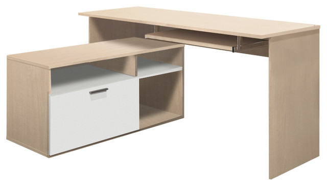 Modula L Shaped Workstation Contemporary Desks And Hutches