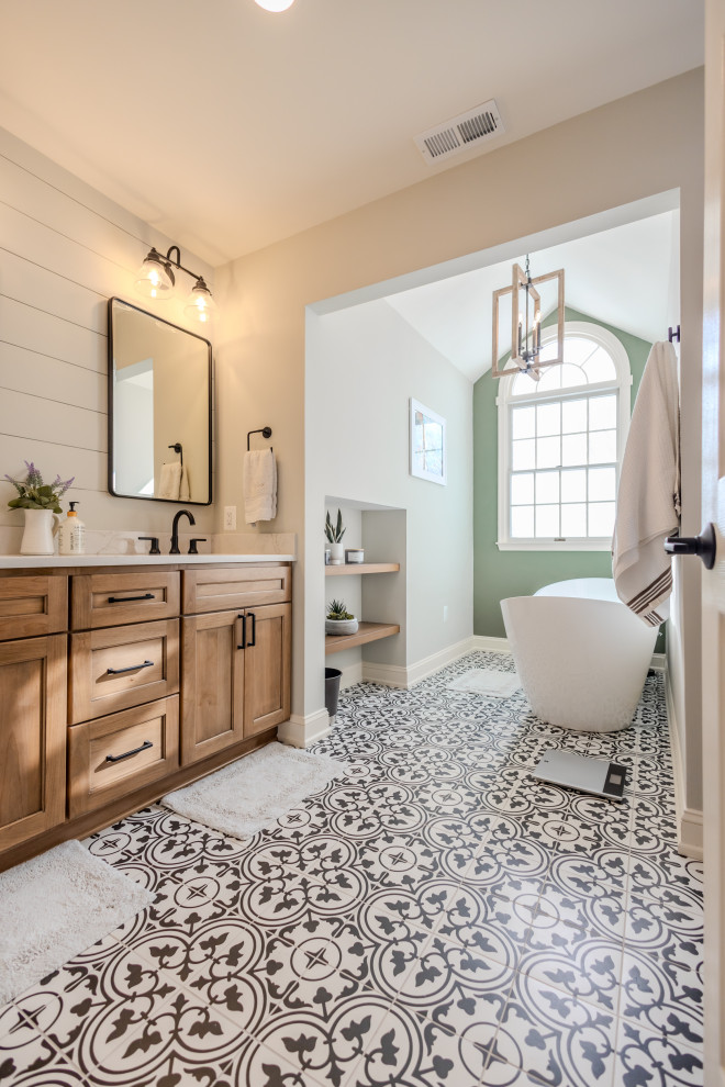 West Elkridge Master Bath - Farmhouse - Bathroom - Baltimore - by ...