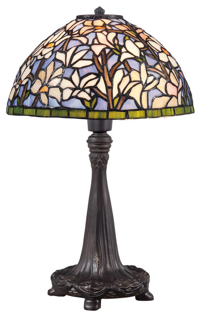 Quoizel Lighting TF1607TIB Imperial Bronze Tiffany 12 Height 1 Light Table Lamp
