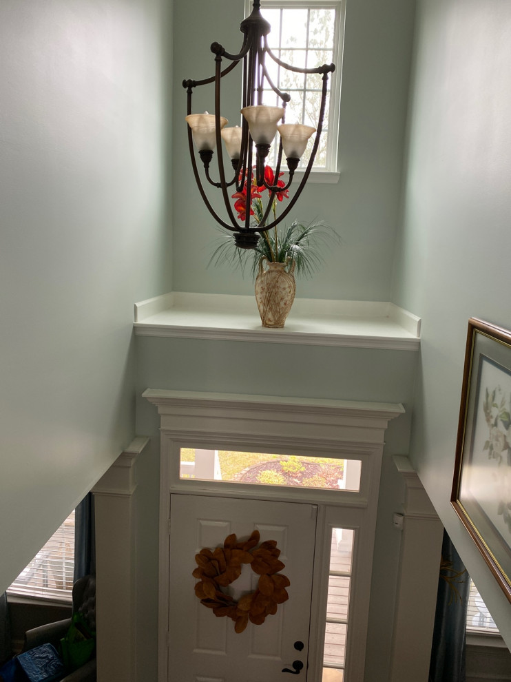 how high to hang foyer light?
