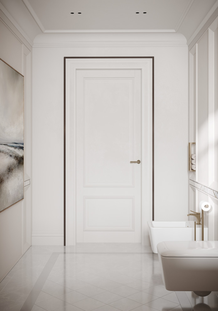 Гостевой санузел в стиле современная классика