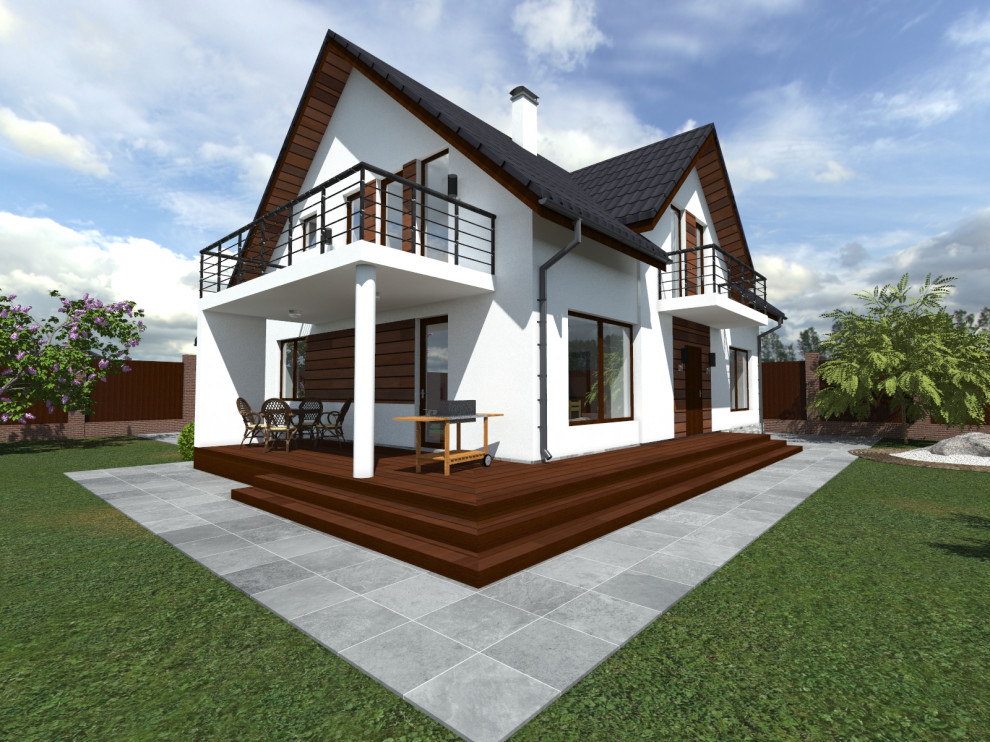 Коттедж в разной отделке