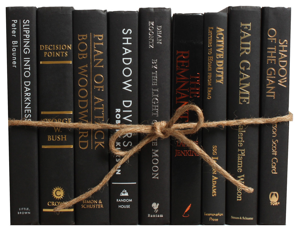 Decorative Books The Modern Black Colorpak Traditional Books