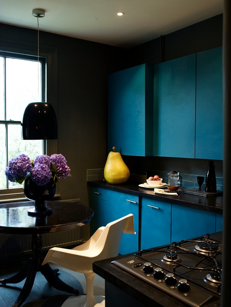 Design ideas for an eclectic kitchen in London.