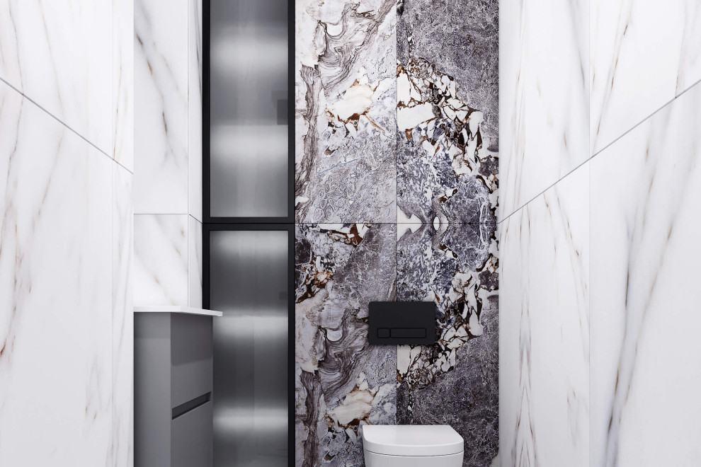 Современный дизайн в серых тонах, ЖК Панорама