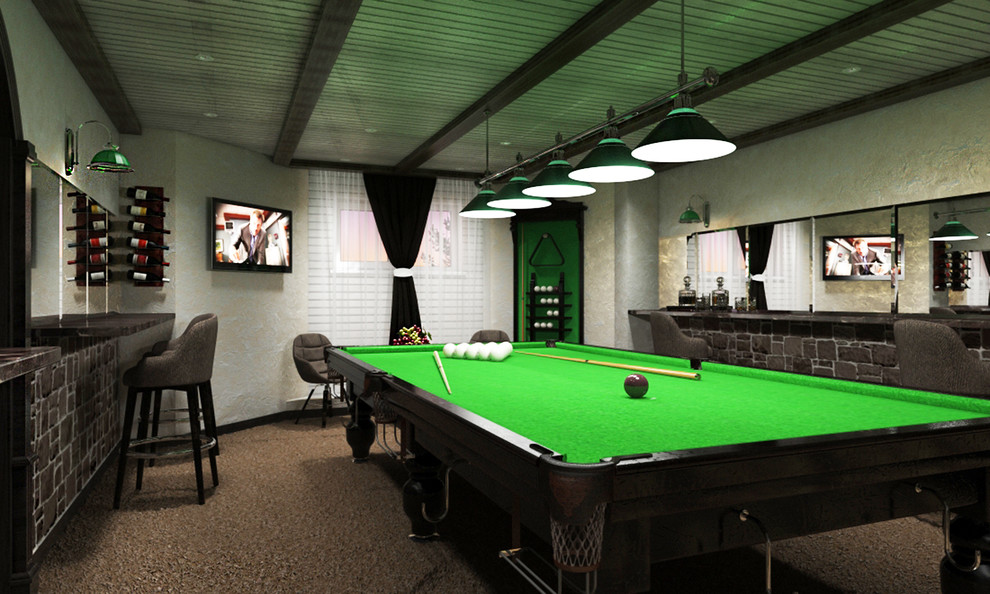 БИЛЬЯРДНАЯ В ЧАСТНОМ ДОМЕ