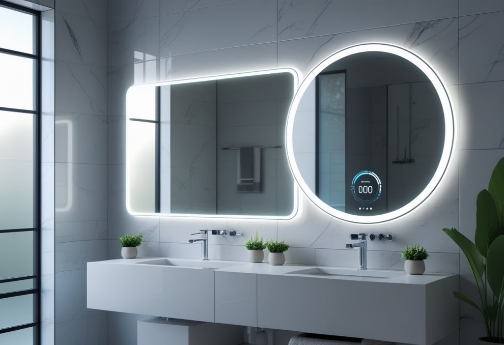 A smart bathroom mirror