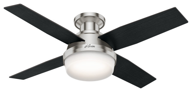 Hunter Fan Company 44 Dempsey Low Profile Ceiling Fan With Light Remote Br