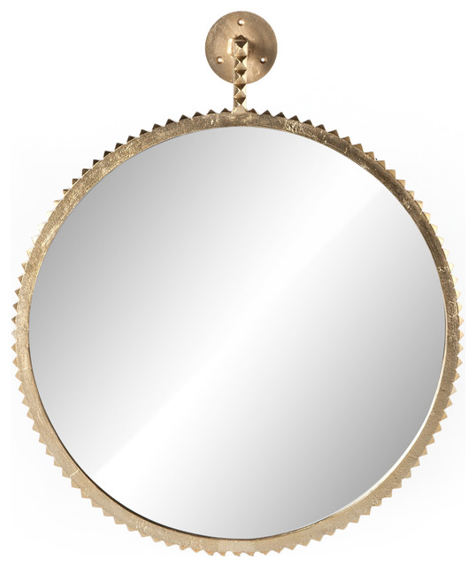 Four Hands Cru Large Mirror, Aged Gold