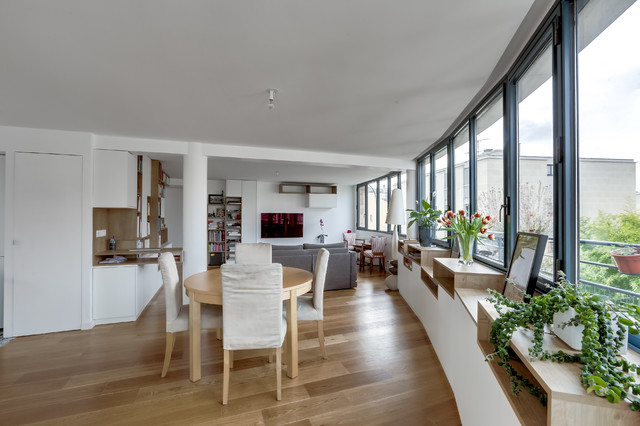 Loft &agrave; Nogent trendy-dagligstue