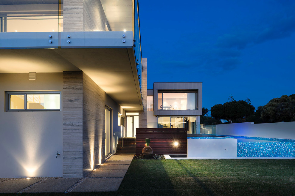 Design ideas for a contemporary exterior in Perth.