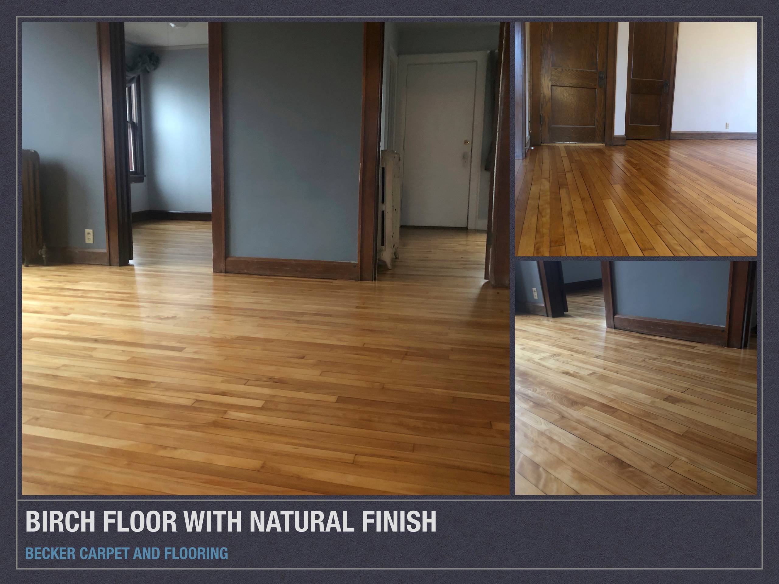 Birch Floor Natural Finish