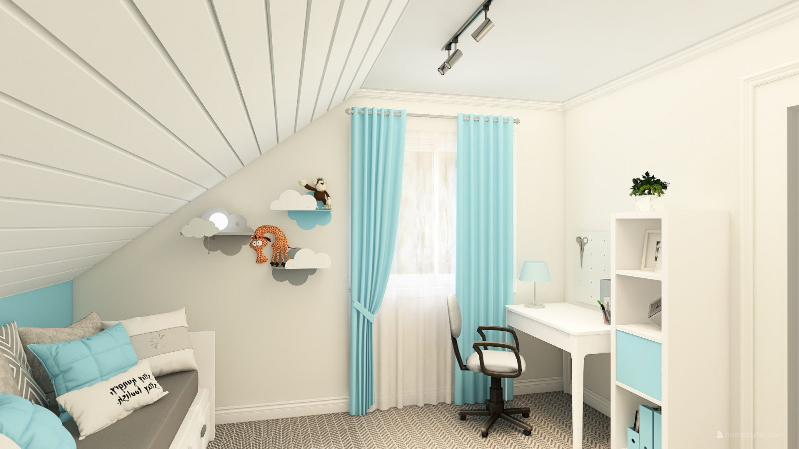 Загородный дом. Интерьер с элементами дерева