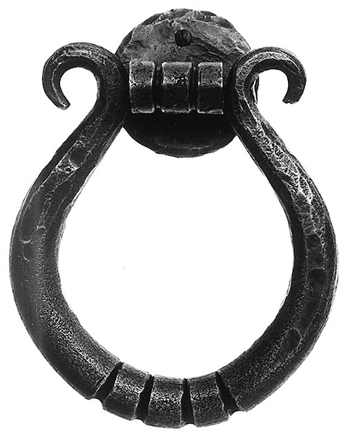 Acorn RMWBG 81/4" Rustic Door Knocker Rough Iron Transitional