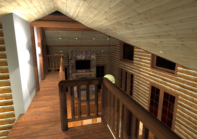 Frying Pan Cabin rustic-rendering