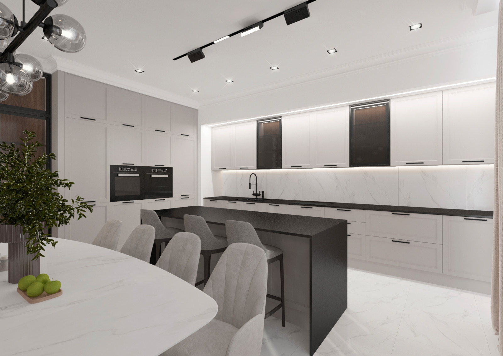 Гостиная-кухня-прихожая