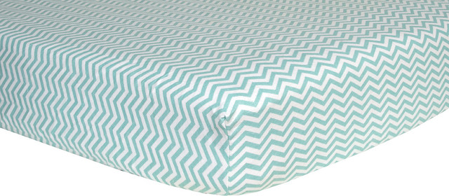 mint green crib sheet
