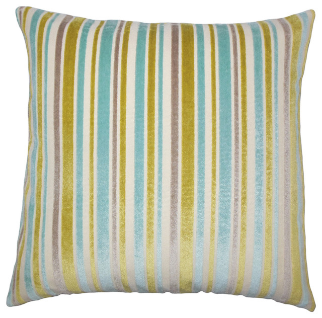 The Pillow Collection Uorsin Striped Bedding Sham Mojito King//20 x 36