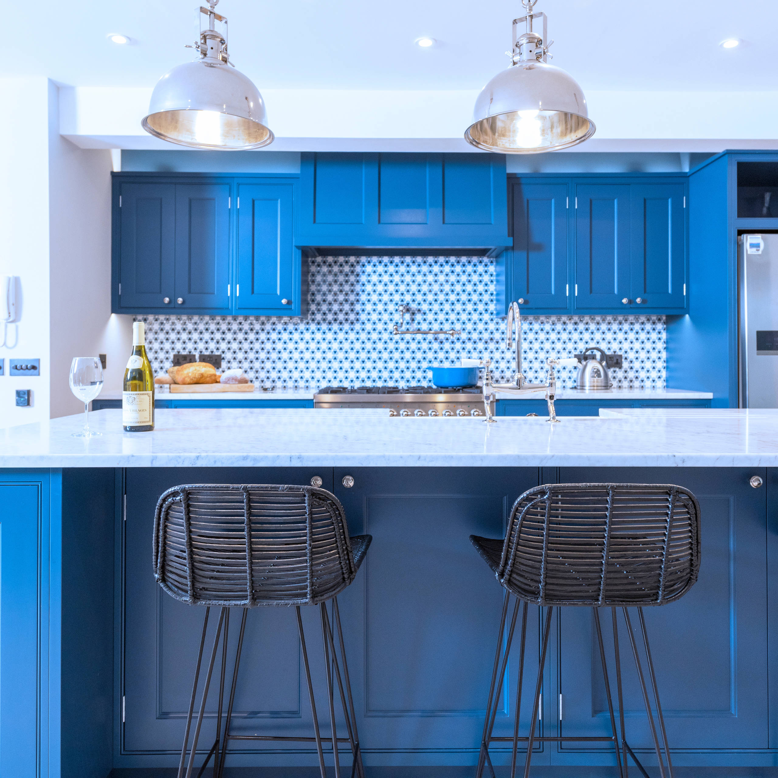 Blue Kensington Kitchen