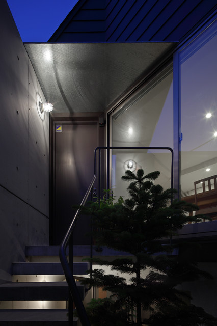南台の家 contemporain-entree
