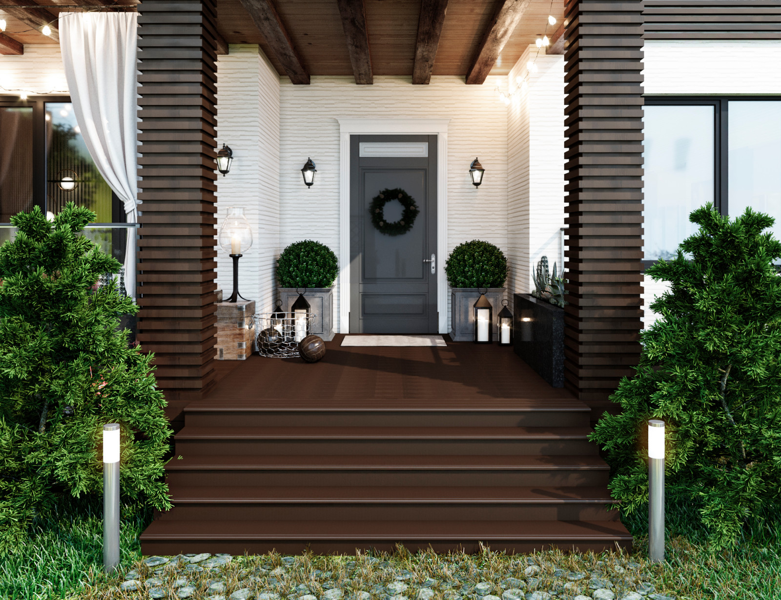 Коттедж с террасой