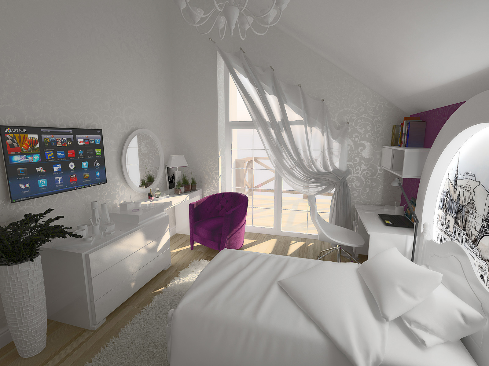 Дизайн интерьера молодой супружеской пары в КП Липово