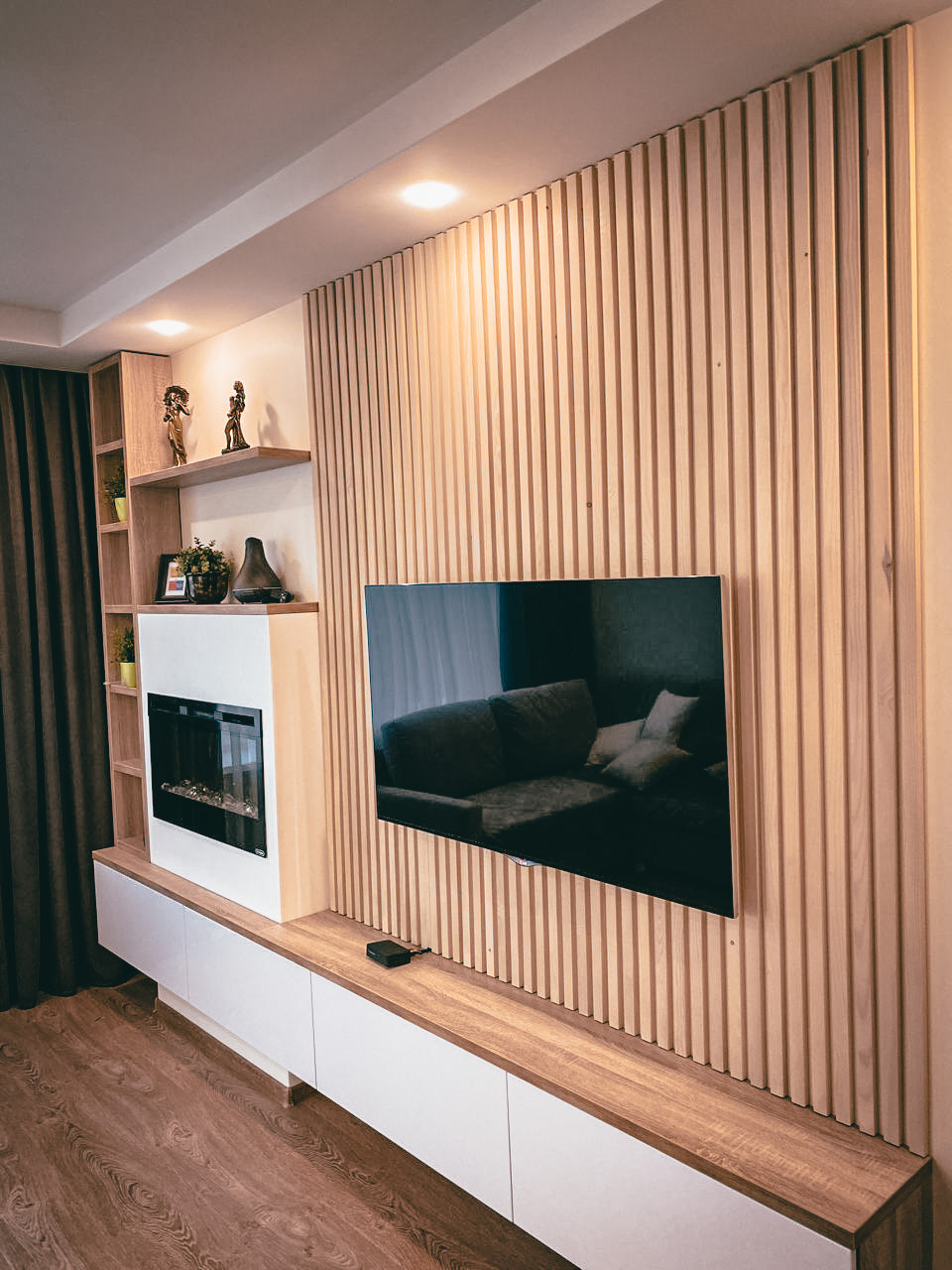 Стена из реек