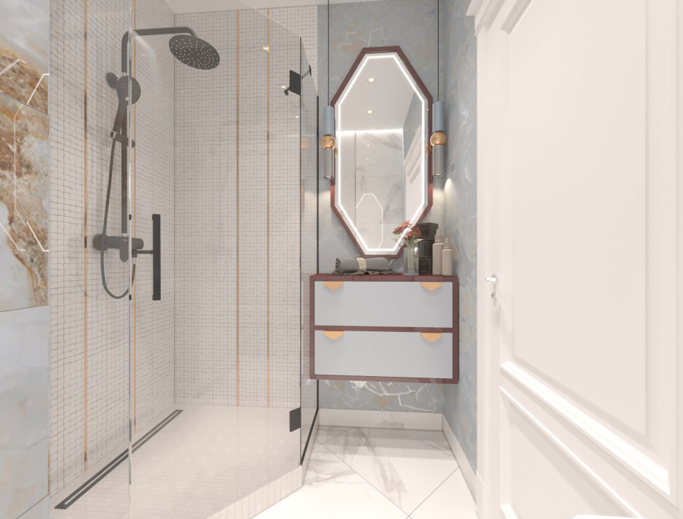 Дизайн-проект  интерьера трехкомнатной квартиры в стиле НЕОклассика