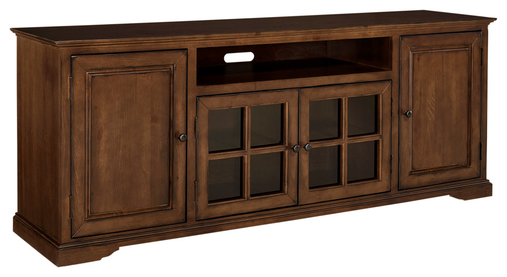 Hamilton TV Console, 82" Traditional Entertainment Centers And Tv