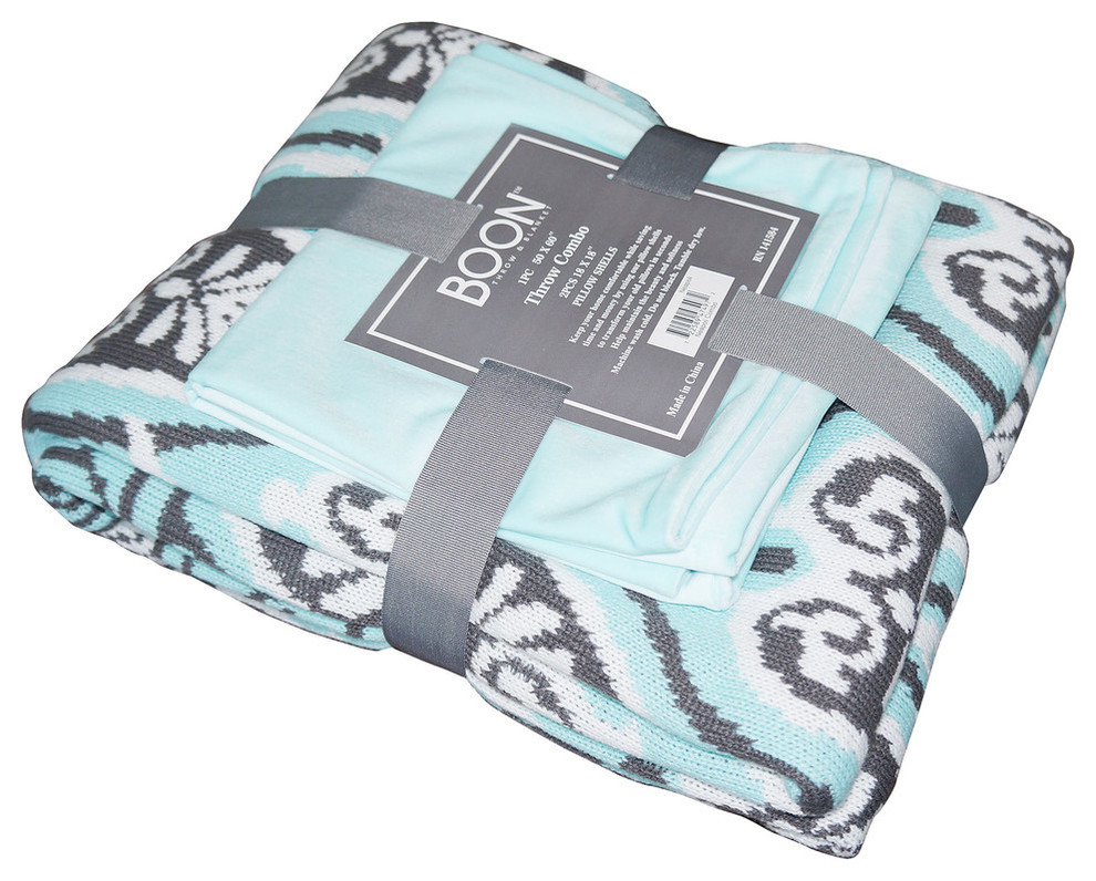 matching pillow and throw set