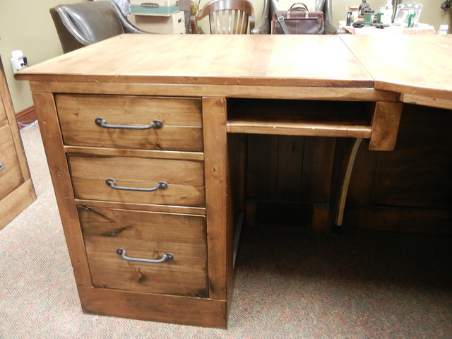 Rustic Office Desk rustikal-arbeitszimmer
