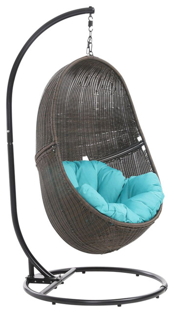 teal swing chair