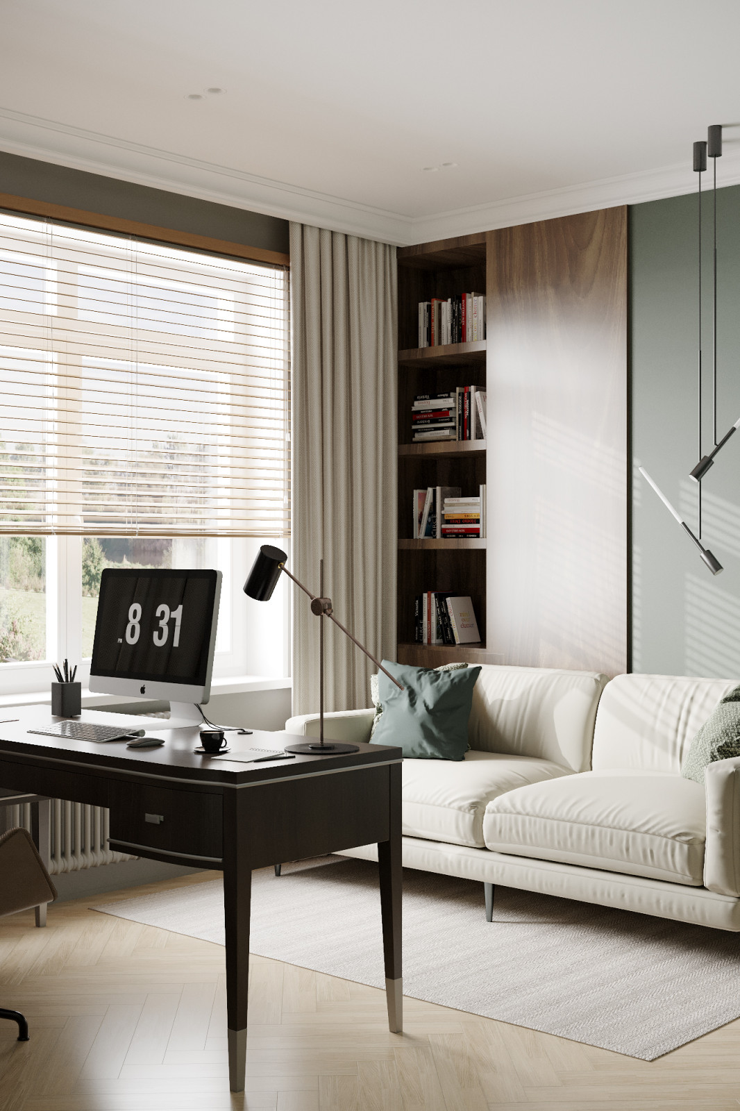 Современный таунхаус в теплой бежевой гамме