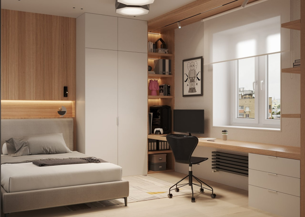 Детская в проекте трехкомнатной квартиры в Москве, м. Войковская