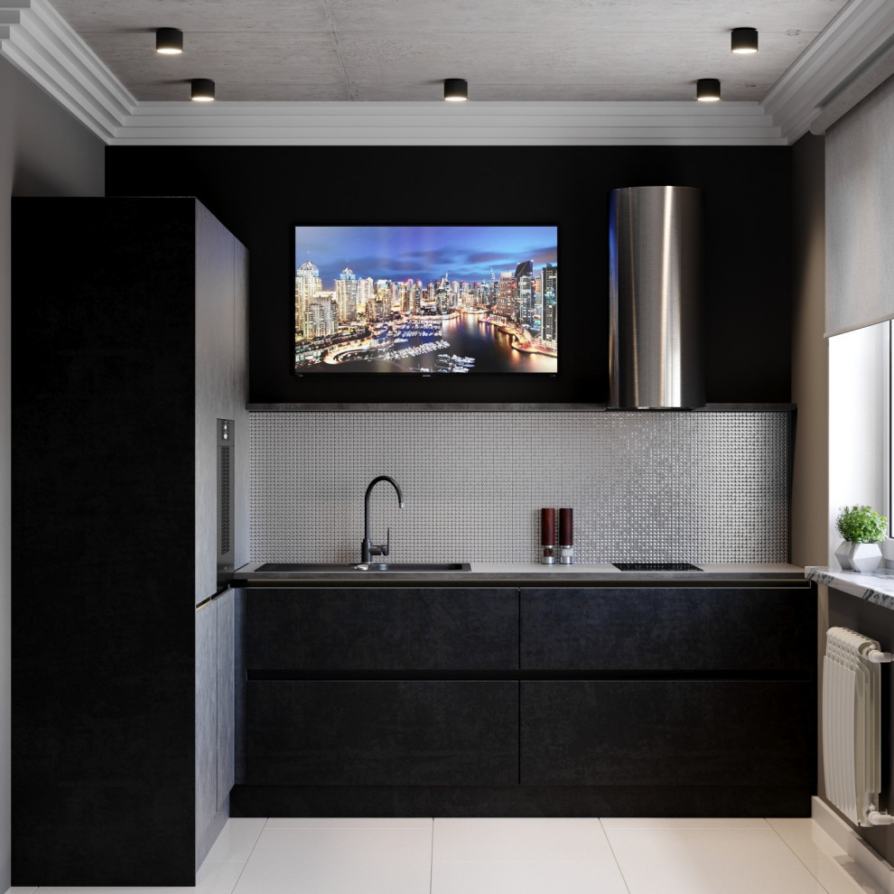 Models in party dresses - дизайн квартиры в стиле лофт и ар-деко, 54 кв.м.