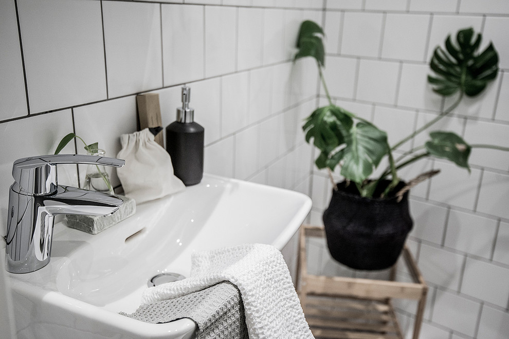 Photo of a scandinavian bathroom in Stockholm.