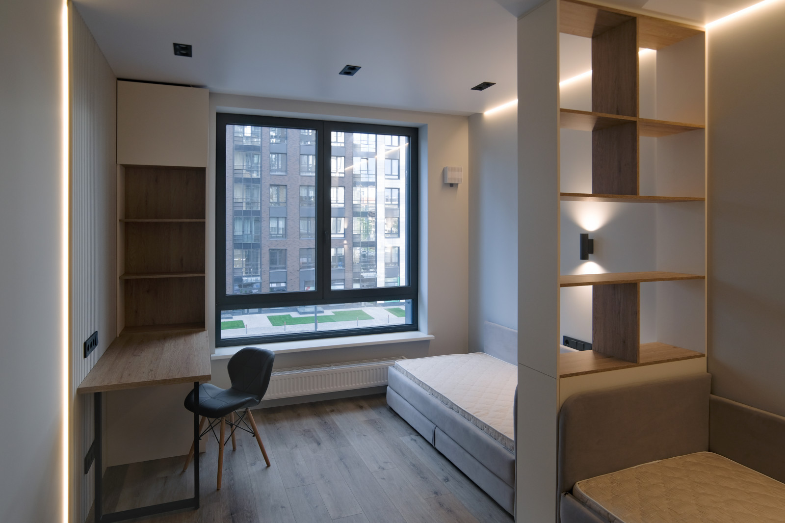 Квартира с дизайнерским ремонтом и освещением