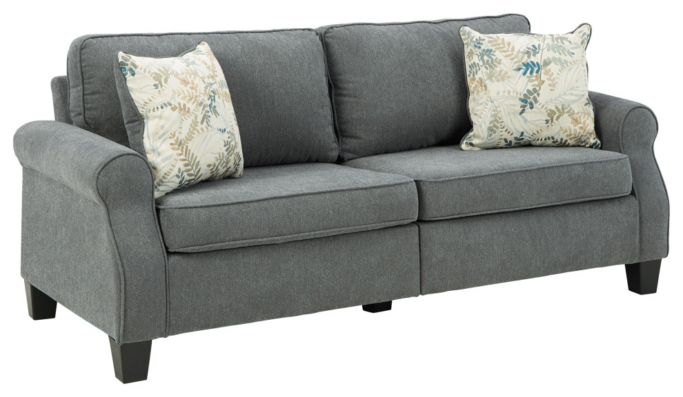 Alessio Charcoal Sofa Transitional Sofas by Ashley Furniture